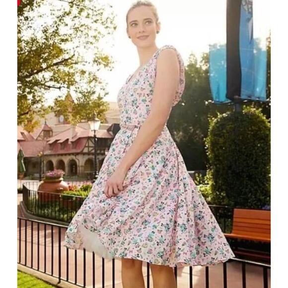 NEW DISNEY Dress Shop Epcot Flower & Garden Festival Dress Mini Blooms Pink 2X - Picture 2 of 11